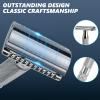 CHARMMAN Classic Double Edge Safety Shaving Razor, Pure Copper Handle,1 Razor + 10 pcs Super Stainless Steel Blades view 4