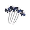JLEivvi 1PCS Bride Wedding Hair Comb Navy Blue exquisite Rhinestone Bridal Hair Comb Pearl Wedding Hair Accessoriesfor Women and Girls view 1