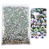 Blinginbox 15000pcs Flatback Rhinestones,Resin Non Hotfix Rhinestones Large Quantity Wholesale for Crafts DIY Creative Design,Clothes,Makeup,Nail Art (5mm=0.2", Crystal AB) view 1