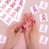 20 Sheets 240 Pcs Breast Cancer Temporary Tattoos Stickers Temporary Pink Ribbon Tattoos Breast Cancer Body Tattoos for Women Girls Face Body Accessories view 2