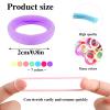 300Pcs Cotton Hair Accessories for Toddlers, Girls and Kids - Seamless Multicolor Summer Hair Ties view 2