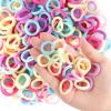 300Pcs Cotton Hair Accessories for Toddlers, Girls and Kids - Seamless Multicolor Summer Hair Ties view 3