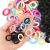 200Pcs Multicolor Baby Hair Ties, 2cm Seamless Cotton Toddler Hair Elastics and Accessories for Kids Girls view 3