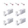 PAPAPI 4-Pack Nose Piercing Kit, Disposable Self Piercing Kit with Built-in Nose Studs (Pink) view 1