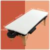 ROYALAY Topper for Lash Bed, 2 Inch Memory Foam Massage Table Topper, 73x29x2 inch, White view 2