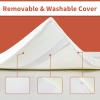 ROYALAY Topper for Lash Bed, 2 Inch Memory Foam Massage Table Topper, 73x29x2 inch, White view 4