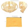 GELMAY 4Sheet 3D Gold Moisturizing Face Mask, Reusable Silicone Facial Mask Cover Hydrotherapy Patch Wrap for Women Skincare Beauty Prevent Evaporation view 2