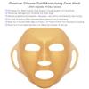 GELMAY 4Sheet 3D Gold Moisturizing Face Mask, Reusable Silicone Facial Mask Cover Hydrotherapy Patch Wrap for Women Skincare Beauty Prevent Evaporation view 3