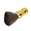 Salon Neck Duster Brush, Hair Cutting Neck Cleaning Brush, Barber Neck Duster Brush Soft Nylon Hair Hair Sweeping Cleaning Brush for Face Neck Gold view 4