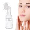 1pc Empty Facial Cleansing Bubble Foam Containers Foaming Soap Dispensers Pump Bottles with Silicone Brush for Liquid Foaming Soap Shampoo(30ml), Facial Brush Super Washing Soda Scalp Massage Brush view 3