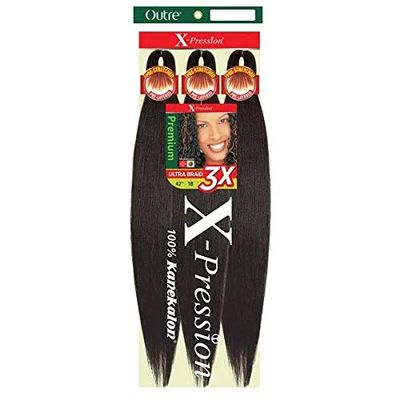 Outre Synthetic Pre Stretched ULTRA BRAID - XPRESSION 3X 42" (Color:2T1B/27, Pack of 3)