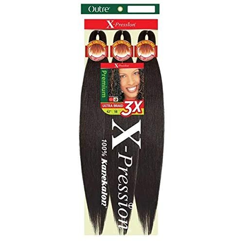 Outre Synthetic Pre Stretched ULTRA BRAID - XPRESSION 3X 42" (Color:2T1B/27, Pack of 3)