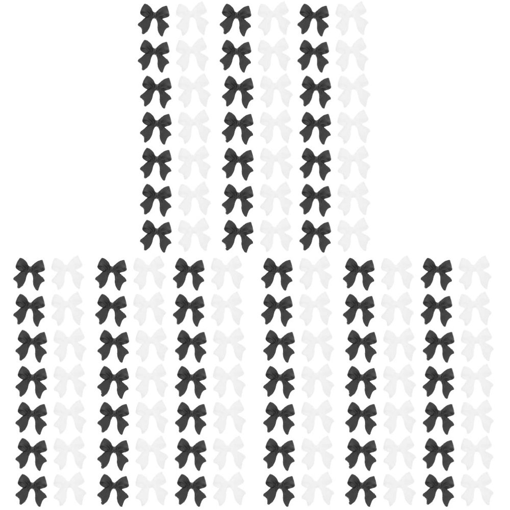 FOMIYES 300pcs Youth Bow Nail Charms Diy Nail Art Accessory Resin Decor Halloween Stickers Charm Manicure