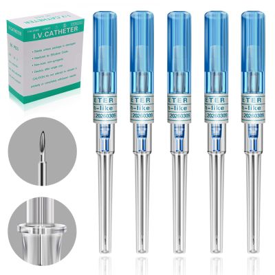 22G Catheter Piercing Needles - Lyuxzad 50Pcs IV Catheter Needles Ear Nose Piercing Needles Hollow Needles for Lip Tongue Cartilage Belly Piercing Kit Piercing Tool