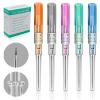 Catheter Piercing - Lyuxzad 50Pcs Mixed IV Catheter 14G 16G 18G 20G 22G Ear Nose Piercing Hollow for Lip Tongue Cartilage Belly Piercing Kit Piercing Tool Piercing Supplies view 1