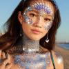 MEICOLY Clear White and Silver Body Glitter Set, Mermaid Face Glitter Gel, Singer Concerts Festival Rave Accessories, Chunky Sequins Glitter Paint for Women and Kids, Sparkling Makeup view 2