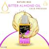 (1Pack = 1.7 oz / 50 ml) Nature Max Bitter Almond Oil Natural Undiluted Pure for Hair Skin Care Skincare Facial Body & Cold Pressed Premium    view 2