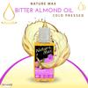 (1Pack = 3.38 oz / 100 ml) Nature Max Bitter Almond Oil Natural Undiluted Pure For Hair Skin Care Skincare Facial Body & Cold Pressed Premium    view 2