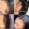 1B27/30 Color Short Bob Loose Curly Human Hair Wig 13X6 HD Transparent Lace Wig Highlight 180% Density Brazilian Human Hair Wigs for Black Women Natural Hairline Wig 8Inch view 4
