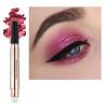 2 in 1 Rose Red Cream Eyeshadow Stick For Eye Makeup Shimmer Eyeshadow Pencil Eyeliner Palette Dark Light Matte Hypoallergenic Waterproof Long Lasting Eye Shadow Multi-Dimensional Eyes Look 06 view 1