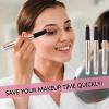 2 in 1 Rose Red Cream Eyeshadow Stick For Eye Makeup Shimmer Eyeshadow Pencil Eyeliner Palette Dark Light Matte Hypoallergenic Waterproof Long Lasting Eye Shadow Multi-Dimensional Eyes Look 06 view 2