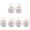 minkissy 6pcs Egg Shape Makeup Container Holder Cosmetics Organizers Makeup Case Portable Beauty Accessory view 1