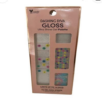Ultra Shine Gel Nail Strips Summer Spiral 32 Strips