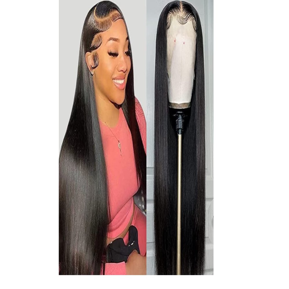 13x4 HD Transparent Lace Front Wigs Human Hair Wigs Pre Plucked with Baby Hair 150% Density 9A (16 inch)