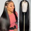 13x4 HD Transparent Lace Front Wigs Human Hair Wigs Pre Plucked with Baby Hair 150% Density 9A (16 inch) view 2
