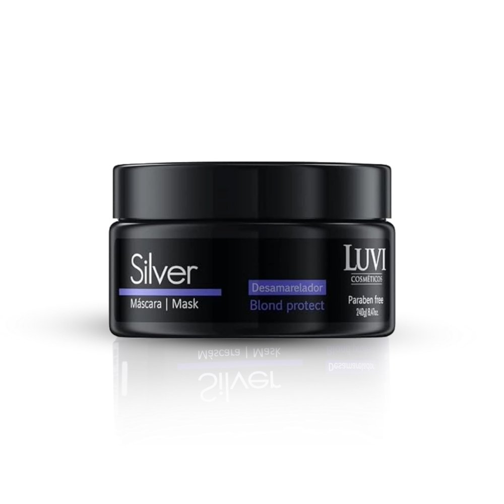 LUVI COSMETICS Silver Mask Blond Protect (8.47 fl oz/240 g) - Essential Blonde Hair Care for Glossy Hair Treatment, Superior Home Hair Treatment Solution