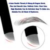 30Pcs Disposable Eyebrow Microblading Needles,Lip Tattooing Microblades Permanent Makeup Blades for Single Use Only (18needle) (Black) view 2