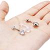 Goerhsjie Belly Button Navel Piercing Kit for Women Men 14G 14 Gauge Surgical Stainless Steel Bellybuttons Ring Percinging Kits Set view 4