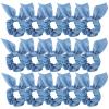 Ondder Hair Scrunchies - 15 Pcs Cute Bow Ribbon Elastic Hair Ties and Ponytail Holders in Blue for Women and Girls view 1