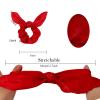 Ondder Hair Scrunchies Set - 15 Pcs Cute Bow Scrunchies, Elastic Hair Ties & Ponytail Holders for Women, Girls & Kids - Red view 2
