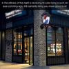 DNYSYSJ 19" Barber Pole Led Light - Retro Salon Barber Shop Sign Illuminating Rotating Strips IP44 Waterproof Wall Mount Save Energy view 4