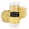 Mysense Gold Body Glitter Stick,Face Hair Glitter Makeup,Music Festival Concert Outfit Rave Pride Accessories for Women,Mermaid Sequins Chunky Glitter Face Paint,Hair Glitter Gel for Kids,0.56oz view 1
