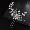 JWICOS Bridal Hair Pins Pearl Wedding Hair Clips Wedding Hair Accessories for Brides and Bridesmaids(Pack of 1) view 2