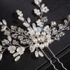 JWICOS Bridal Hair Pins Pearl Wedding Hair Clips Wedding Hair Accessories for Brides and Bridesmaids(Pack of 1) view 4