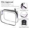 Lermende 2pcs Clear Toiletry Bag TSA Approved Travel Bag,Carry On for Travel,Airport Airline Accessories Compliant Bag,Quart Sized Makeup Cosmetic bag Women Men (Transparent Black, 3 Pack) view 3