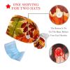 2 Pcs Nurse Scrub Caps Women Long Hair, Thanksgiving Maple Leaves Adjustable Working Cap with Button and Sweatband view 3