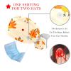 2 Pcs Nurse Scrub Caps Women Long Hair, Turkey Bird Happy Thanksgiving Adjustable Working Cap with Button and Sweatband view 3