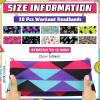 10 Pcs 80s 90s Headbands Accessories for Women Men Neon Retro Workout Headbands Sweatbands Bulk Sport Costumes for Glow Party Cycling Yoga Sports view 2