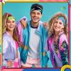 10 Pcs 80s 90s Headbands Accessories for Women Men Neon Retro Workout Headbands Sweatbands Bulk Sport Costumes for Glow Party Cycling Yoga Sports view 4