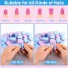 CGBE Buffing Block, Double-Sided Nail Buffing Block, Colorful Sponge Nail Polish Sanding Buffer Strips Nail File Blocks Manicure Tools (Blue-Purple) view 3