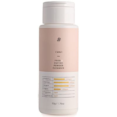 Facial Enzyme Powder Cleanser - C#AVI Probio Korean Skincare Sebum Control No irritation Moisturizing pH 6.1 50g/1.76oz