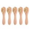 Exfoliating Brush 5pcs Manual Facial Cleansing Brush Skin Care Face Exfoliating Brush Wooden Face Scrubber Tool for Deep Cleaning Gentle Exfoliating Face Brush view 1