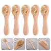 Exfoliating Brush 5pcs Manual Facial Cleansing Brush Skin Care Face Exfoliating Brush Wooden Face Scrubber Tool for Deep Cleaning Gentle Exfoliating Face Brush view 4