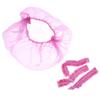 FOMIYES 10pcs Hair Dye Shower Head Cover Bath Cap Reusable Elastic Hair Dye Protection Random Color view 1