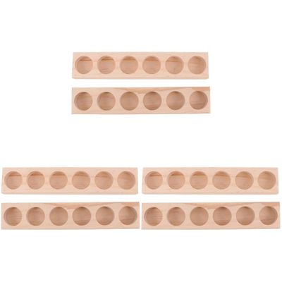Healifty 6pcs Slot Display Rack Organizer for Bottles Multi-functional Nail Polish Storage Compact and Lightweight Design for Home and Salon Use