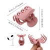 AWAYTR Small Claw Clips for Thin Hair, 1.6 " Matte Cute Hair Clips for Women, Double Row Teeth Jaw Clips for Hair, 12 Pcs Hair Clamps for Girls view 2